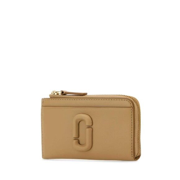 Marc Jacobs Women Camel Leather Card Holder